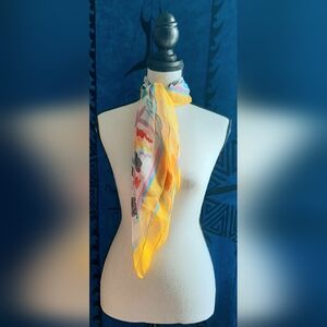 Bright Scarf Featuring A Vibant Variety Of Color